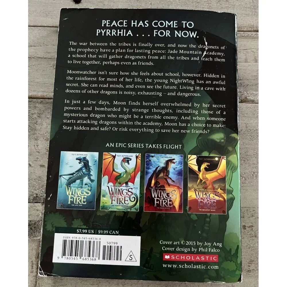 Wings Of Fire #6 Moon Rising #7 Winter Turing - Tui T Sutherland Paperback Books